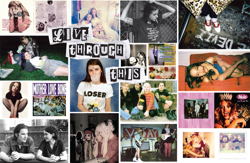 Moodboard for 90s & 50s inspired Junk Food Fall 2013 Collection